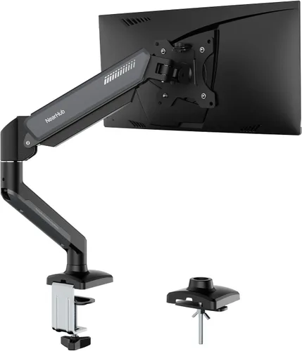 Miniatura 9 de NearHub - Soporte de escritorio para doble monitor para pantalla de computadora de 13-32" y hasta 10 kg, rotación de 360°, inclinación de +90° a