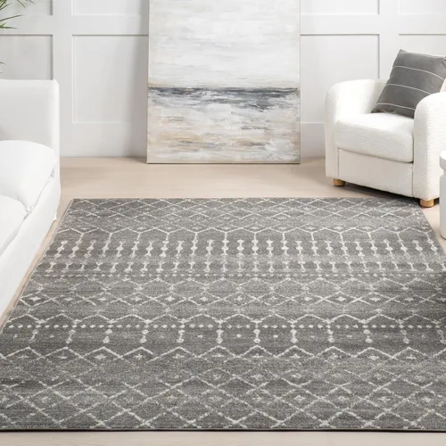 Miniatura 9 de nuLOOM Alfombra decorativa Blythe marroquí, 2 'x 3', gris oscuro