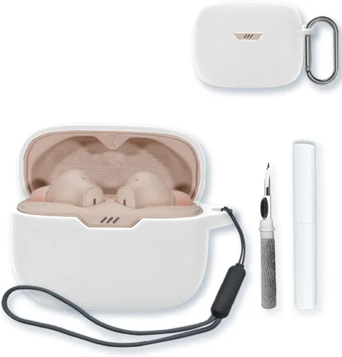 Miniatura 12 de Funda para JBL Tune 230NC TWS - Auriculares intrauditivos inalámbricos verdaderos, protección suave, funda de silicona con llavero, kit de limpieza