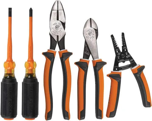 Miniatura 5 de Klein Tools Kit de prueba eléctrica con medidor de abrazadera, juego de alicates aislados y más