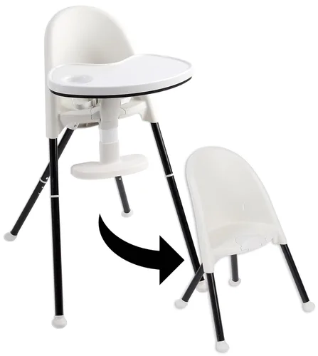 Primo Cozy Tot - Silla alta plegable convertible de lujo y silla para niños pequeños, silla alta plegable portátil para bebé/niños pequeños, apta