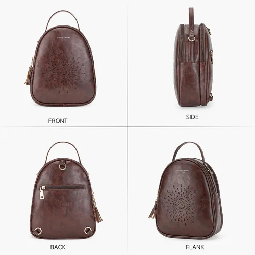 Miniatura 29 de T1953 Mochila para mujer, de piel sintética, para regalo para niñas y mujeres