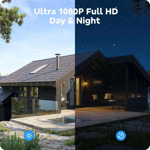 Miniatura 8 de CAMCAMP Outdoor Security Camera Wireless 2.4G/5G WiFi Connect【Plug-in Power】Pan-Tilt- Zoom Control, 355° View, Full Color Night Vision, Motion
