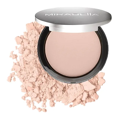 MIRABELLA - Pure Press Foundation, polvo prensado HD-Finish, polvo prensado mineral construible compacto con jojoba nutritiva, maquillaje Feria