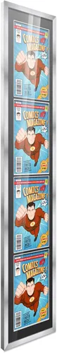 Miniatura 81 de Poster Palooza Marco de cómic con paspartú para 1 cómic de la Edad de Bronce publicado entre 1970 y 1985, marco de cómic negro para cómic de 7.25 x