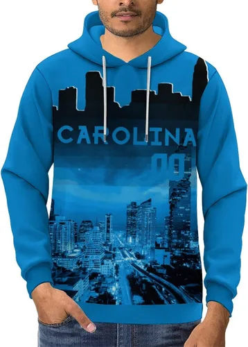 Miniatura 88 de Custom Football Hoodies City Night Skyline Personalized Sweatshirt Name Number Fan Gift Pullover for Men Women Youth