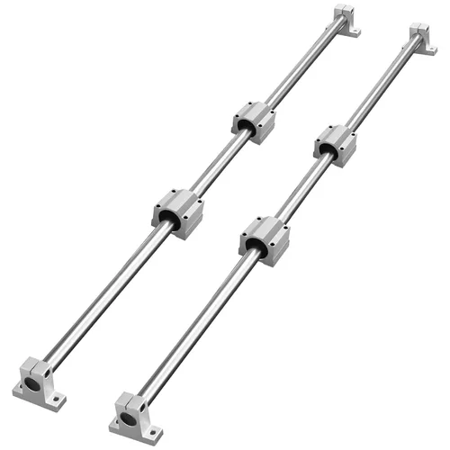 VEVOR Riel Lineal Deslizante SFC16-1000mm 2 PIEZAS 39.4 in/1000mm Rieles de Guía SFC16 4 PIEZAS Bloques de Deslizamiento SC16 4 PIEZAS Soportes de