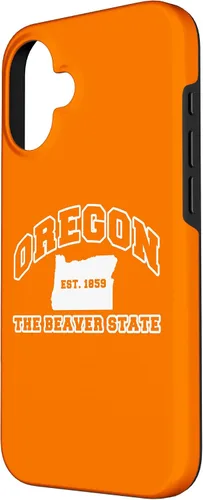 Miniatura 2 de iPhone 16 Oregon Souvenir Vacation Est 1859 The Beaver State Adults Case
