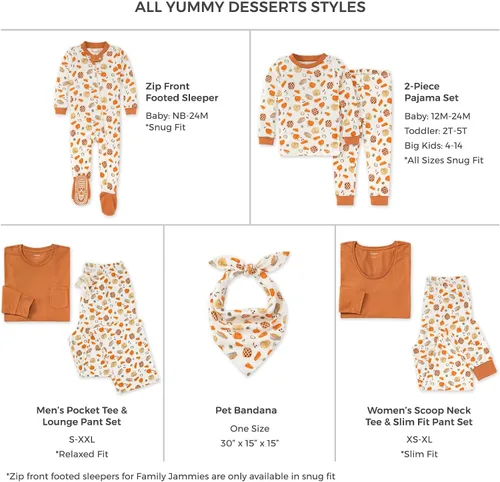 Miniatura 2 de Burt's Bees Baby - Conjuntos de pijamas de Navidad familiares a juego, de algodón orgánico, para niños, bebés, mujeres y adultos