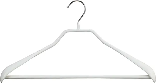Miniatura 22 de Mawa by Reston Lloyd BodyForm Series - Percha de ropa antideslizante que ahorra espacio con barra para pantalones, 16-1/2 pulgadas, estilo 42/LS