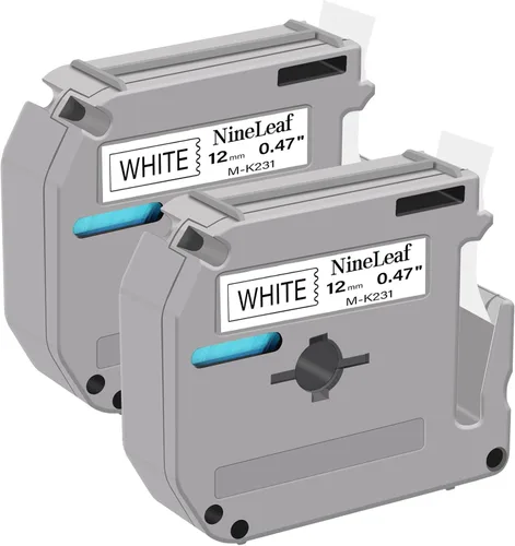 Miniatura 12 de NineLeaf Cinta de etiquetas de repuesto compatible para Brother P-Touch M-Tape M521 MK521 M-K521 funciona con Ptouch PT-M95 PT-90 PT70 PT-65 PT85