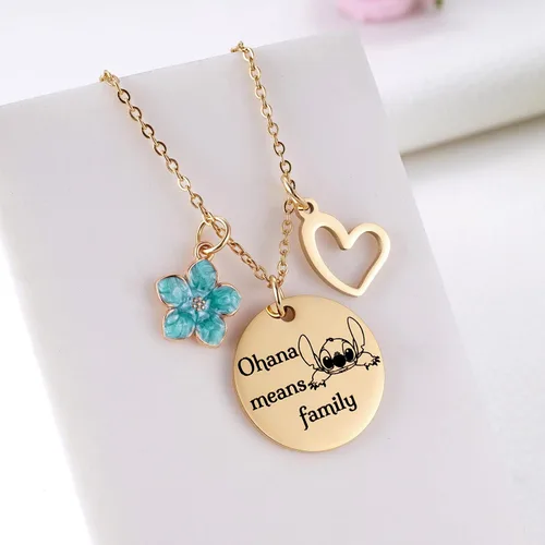 Miniatura 5 de MIXJOY Bonito collar de dibujos animados de Stitch para mujeres y niñas, inspirado en el cumpleaños de Stitch para nieta, hija, sobrina
