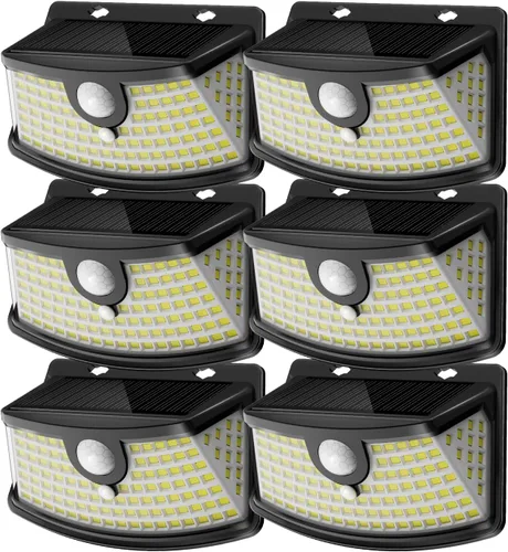 Miniatura 22 de Aootek Luces solares con sensor de movimiento, 120 luces LED con reflector de luces, gran angular de 270°, impermeable IP65, luces de paso