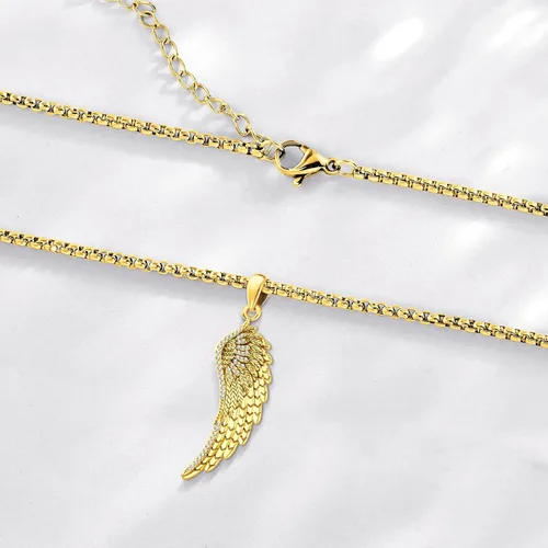 Miniatura 130 de Collar de alas de ángel de plata de ley 925, ángel de la guarda, enfermera RN caduceo, dije de ángel de cristal, joyería de regalo para mujer