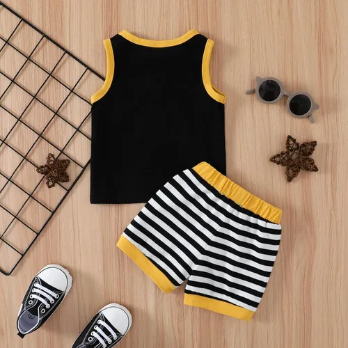 Miniatura 4 de MAMAMI Ropa de verano para bebé, 2 piezas, camiseta de manga corta de algodón, traje corto