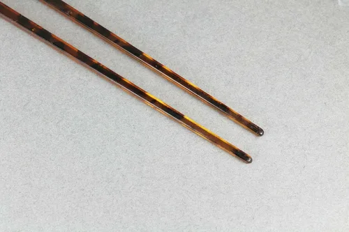 Miniatura 4 de Palillos de plástico marrón para cortar el cabello, accesorios de cristales, pasadores de 7.5 pulgadas de largo, juego de 2 accesorios