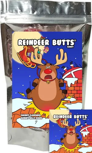 Miniatura 7 de Zombie Butts - Discos de gelatina con sabor a fruta de manzana verde, divertido y único regalo de broma de dulces de Halloween para cumpleaños