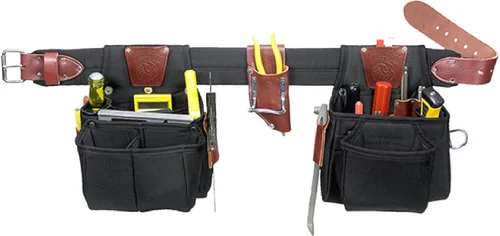 Occidental Leather The Finisher - Juego de cinturón para herramientas - XXL - 25 bolsillos y portaherramientas - Fabricado en Estados Unidos