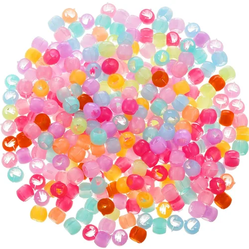 Miniatura 9 de WILLBOND 300 mini pinzas para el cabello para trenzas para niñas, mini cuentas de pelo arcoíris, pequeños clips de plástico para mujeres (color café)