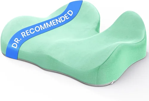Miniatura 11 de Benazcap Cojín de Asiento con Memoria Extra Grande para Silla de Oficina Alivio de Presión Ciática y Alivio del Dolor de Coxis Almohadilla de Cóccix