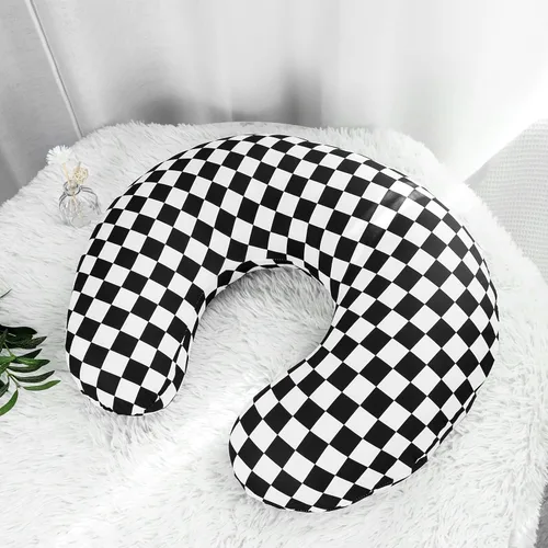 Miniatura 6 de DILIMI Funda de almohada de lactancia, funda elástica extraíble para almohadas de lactancia, funda ultra suave y cómoda para bebé niña y niño, negro