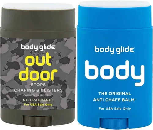 Miniatura 8 de BodyGlide Bálsamo antirozaduras para exteriores, camuflaje, 1.5 onzas (solo venta en Estados Unidos) y bálsamo antiampollas Foot Glide, 0.8 onzas