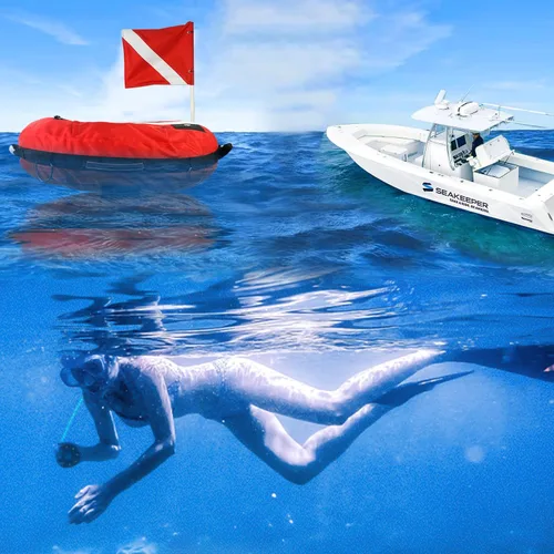 Miniatura 7 de Luwint Hi-Vi - Boya inflable de buceo y boya de marcador de superficie de 5 pies