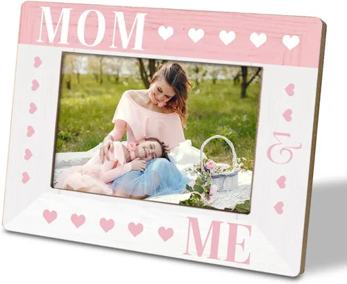 Miniatura 10 de Regalos para mamá de parte de hija e hijo, To My Mom Thank You For Being Such an Important Piece of My Life Love You Forever; marco de fotos
