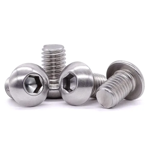 Miniatura 13 de Tornillos de cabeza de enchufe de 3/8-16 x 1 botón, acero inoxidable 304 18-8, rosca completa, rosca gruesa UNC, accionamiento hexagonal Allen, 5