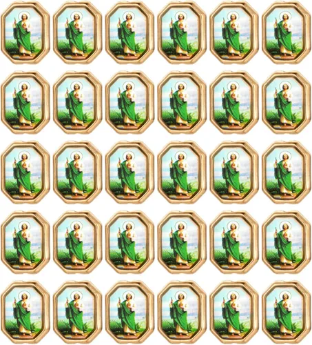 Miniatura 15 de 30 Piezas Cuentas Espaciadoras de Nuestra Señora de Guadalupe San Judas para Bricolaje Rosario Capilla Collar Pulsera Fabricación de Joyas Parte