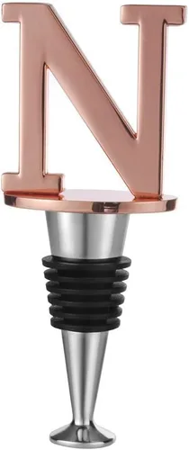 Miniatura 10 de Miicol Tapón para Botella de Vino, Tapón para Prosecco, Tapón de Vino de Oro Rosa, Tapón de Champán Personalizado, Tapón de Vino con Inicial, Regalo