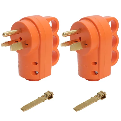 Miniatura 11 de Nema 6-30P/Nema 6-50P 30A/50A 250V Soldador Enchufe de alimentación rewirable, conectores de hoja recta Nema 6-30P con certificación ETL, enchufe