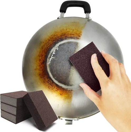 Miniatura 6 de Paquete de 6 cepillos de esponja Nano Emery Eraser Scrub, cepillo de esponja de limpieza de carborundo, herramientas de limpieza para el hogar