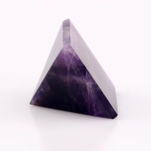 Miniatura 3 de Amatista - Pirámide natural tallada con chakras, piedra de reiki, piedra de reiki, decoración del hogar, regalo de decoración, manualidades