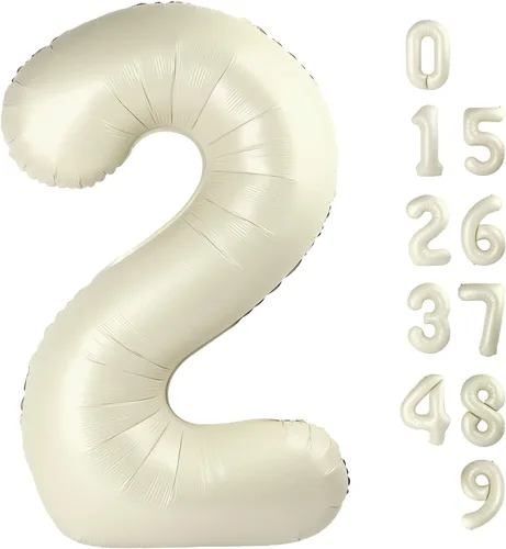 Miniatura 359 de Globos de números de 5 globos de 40 pulgadas, decoraciones de cumpleaños azules para niños y niñas, globos de números azul marino grandes