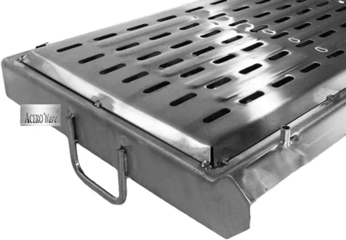 Miniatura 4 de Plancha de acero inoxidable de 32 pulgadas, parrilla superior plana, soporte reforzado con tacos inferior-doble estufa para barbacoa pesada Plancha