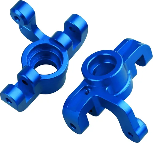 Miniatura 4 de Juego de husillo delantero y portador de aluminio para 1/10 Losi Tenacity Todo: Nudillos de dirección y concentradores C para actualizaciones Azul