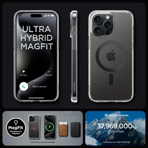 Miniatura 203 de Spigen Funda para iPhone 13 Mini, ultra híbrida MagFit [antiamarilleo] [compatible con Magsafe] - Transparente