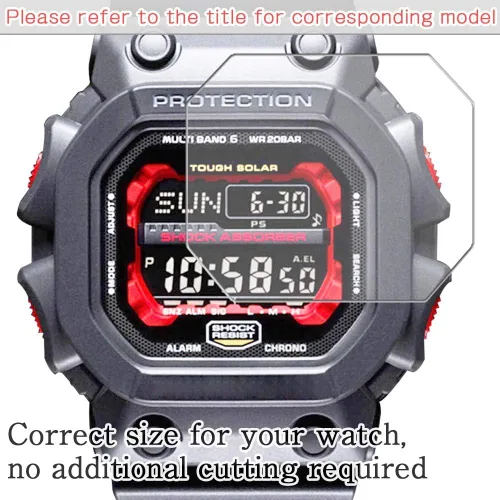 Miniatura 2 de Paquete de 3 protectores de pantalla, compatibles con CASIO W735H-1AV W-735H Series TPU Guard para reloj inteligente inteligente