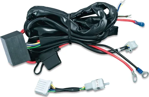 Miniatura 2 de Accesorio para motocicleta Kuryakyn 7672: Cableado Plug & Play para remolque con arnés de relé para motocicletas Harley-Davidson de 1997-2013, Negro