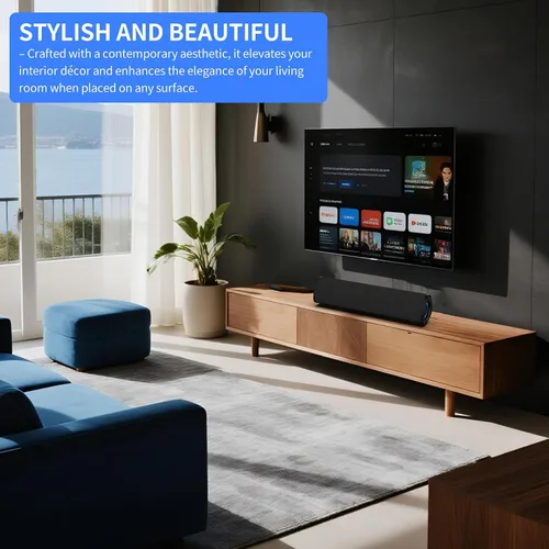 Miniatura 6 de Barra de Sonido, Sistema de Sonido Envolvente para TV – Barra de Sonido para Smart TV, Audio de Cine en Casa 3D, Efectos de Iluminación RGB