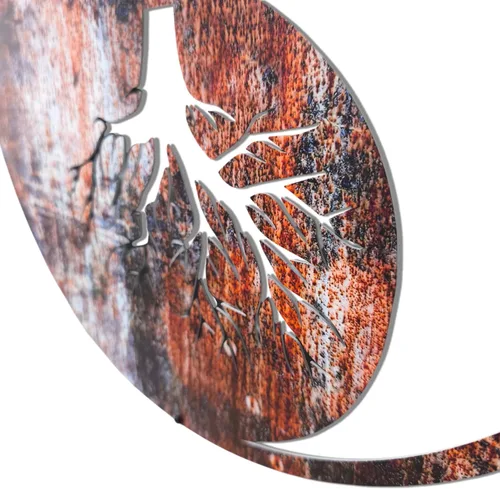 Miniatura 5 de Venovez Yin Yang - Decoración de pared (madera-metal) árbol de la vida, decoración de Yin Yang, decoración de pared de metal, decoración
