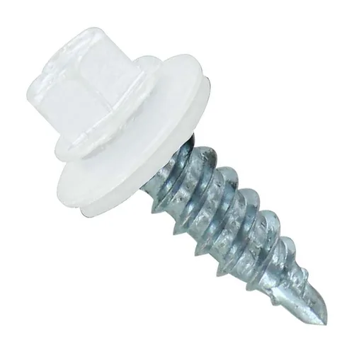 Miniatura 40 de Fasteners Plus ST Fastening Kwikseal Woodbinder Tornillos de Metal a Madera #10 X 1 Burgundy con Arandela de Goma EPDM, 250 Unidades - Diseñados