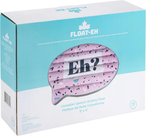 Miniatura 6 de FLOAT-EH Flotador de piscina de burbujas canadiense para adultos, flotador de doble cara, con "Eh?" y "Sorry", flotadores inspirados en el norte