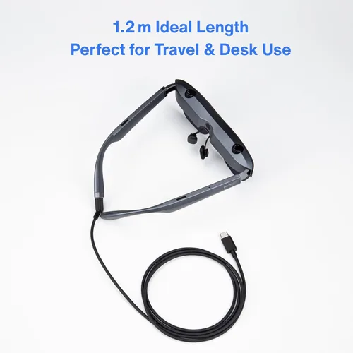 Miniatura 6 de Cable de carga USB C a USB‑C AR para gafas, admite carga rápida de 60 W, transferencia de datos de 10 Gbps y pantalla de 4K a 60 Hz - Chaqueta