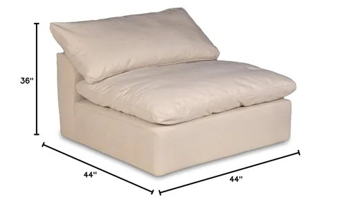 Miniatura 7 de Sunset Trading Cloud Puff funda para muebles, configurable, marrón