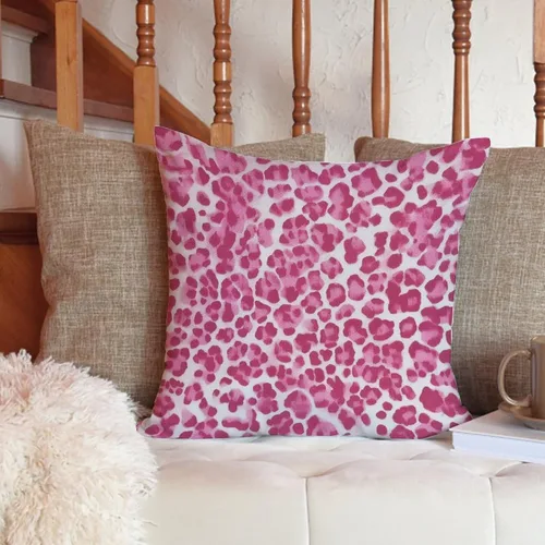Miniatura 6 de ArogGeld Fundas de cojín con estampado de guepardo rosa intenso, funda de cojín de doble cara con cremallera para sofá de oficina, silla de A-16