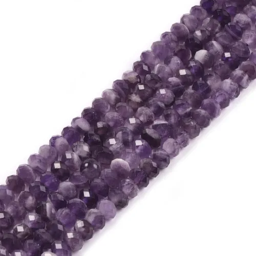 Miniatura 57 de 7 chakras piedras preciosas de 0.236 in de piedras preciosas facetadas Rondelle sueltas cuentas para hacer joyas DIY cuentas de 16 pulgadas
