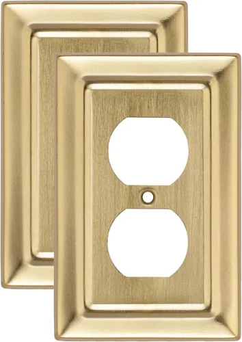 Miniatura 8 de Monarch Abode Placa de Pared Dúplex de 1 Gang, Cubiertas Decorativas de Salida de Metal Arquitectónico, Placas de Cubierta de Salida Eléctrica