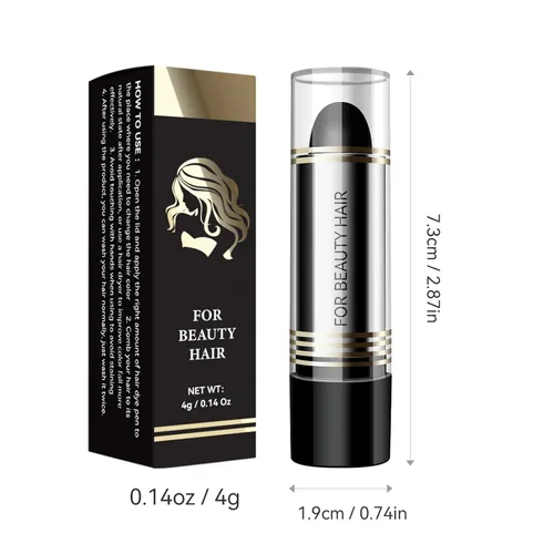 Miniatura 9 de Bolígrafo desechable de tinte para el cabello, negro/marrón oscuro/café, larga duración, rápida tinción, lavable, cubierta de alta saturación